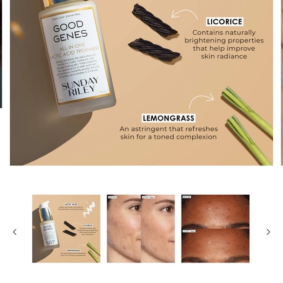 Sunday Riley ~ All-In-One Lactic Acid Treatment ~ 1.0 oz./30 ml ~ NWOB - Picture 4 of 11